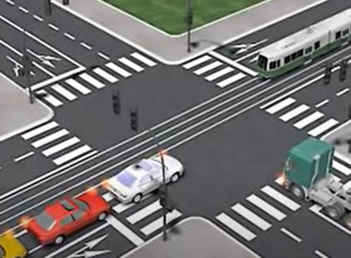 KO IMA PREDNOST U OVOJ SITUACIJI? Mali test za vozače - odgovorite: auto, kamion ili tramvaj? (VIDEO)