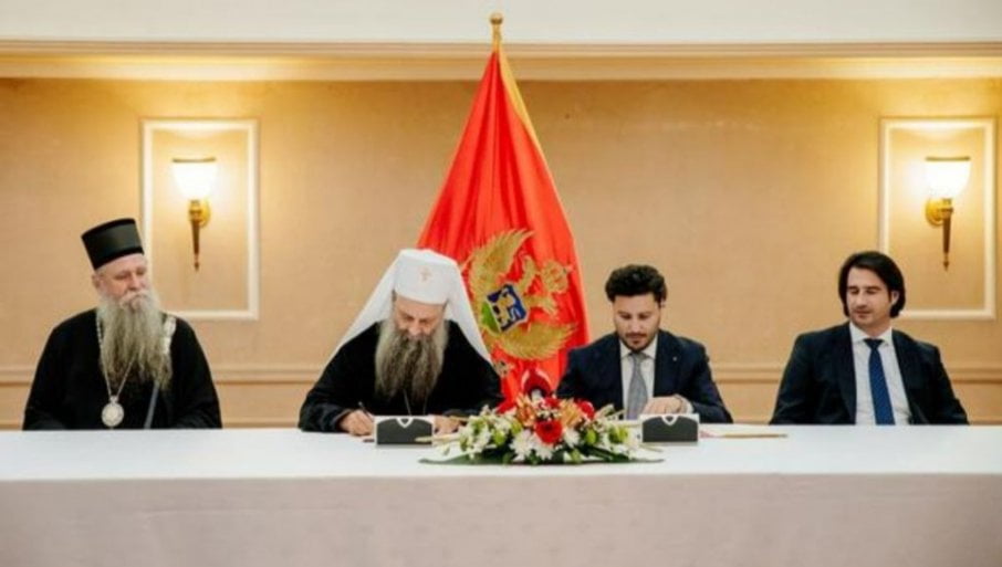 "SLAVA BOGU" Poruka patrijarha Porfirija nakon potpisivanja Temeljnog ugovora