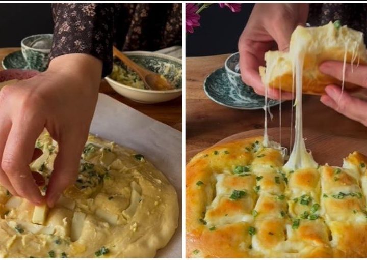 TOPI SE U USTIMA! Fantastičan recept za hleb sa sirom i belim lukom (VIDEO)